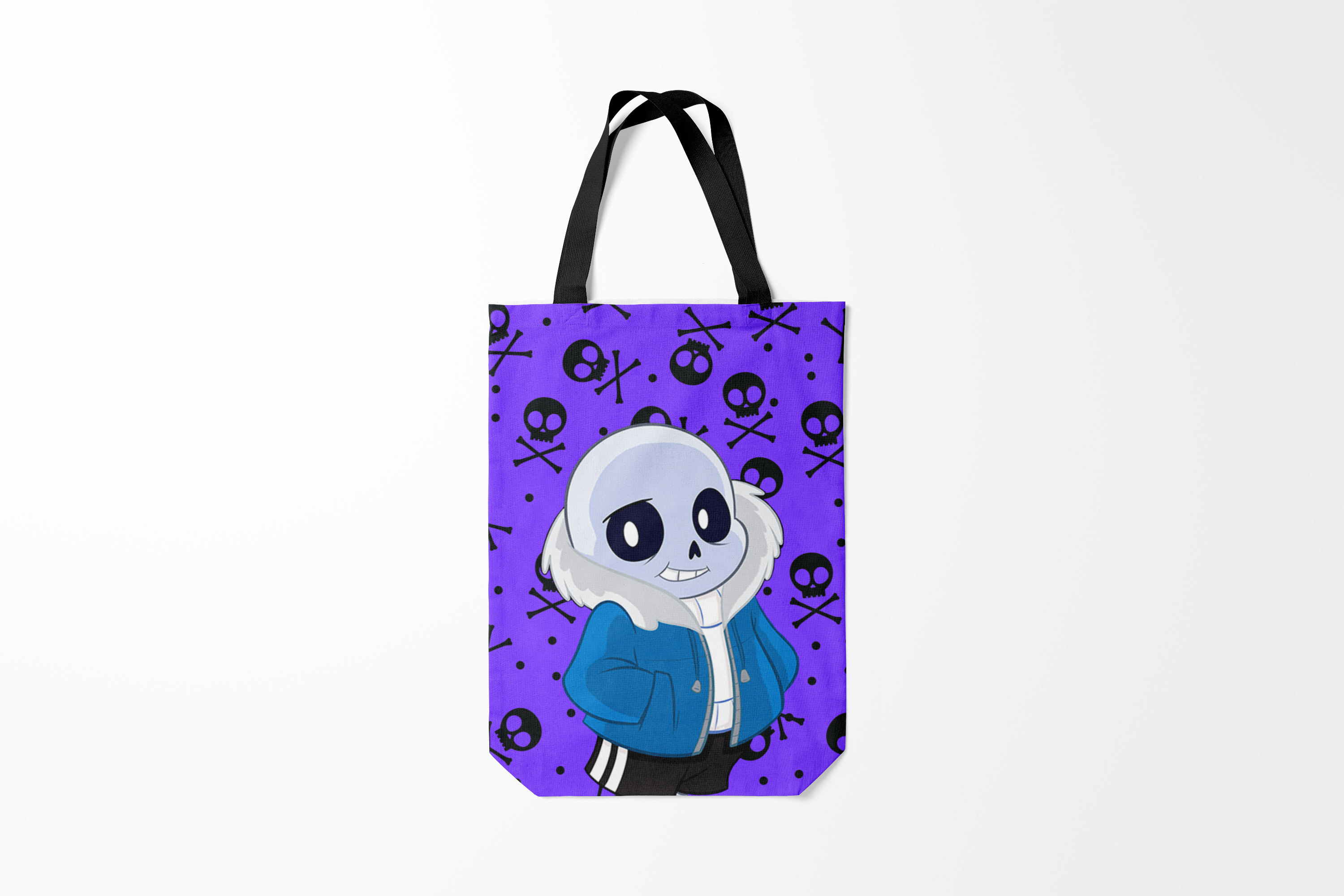 

Сумка шoппер унисекс Burnettie Черепа Санс Undertale, фиолетовый, Черепа Санс Undertale