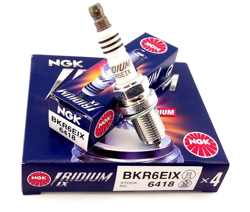 

Комплект свечей зажигания NGK_BKR6EIX 4 штуки, BKR6EIX