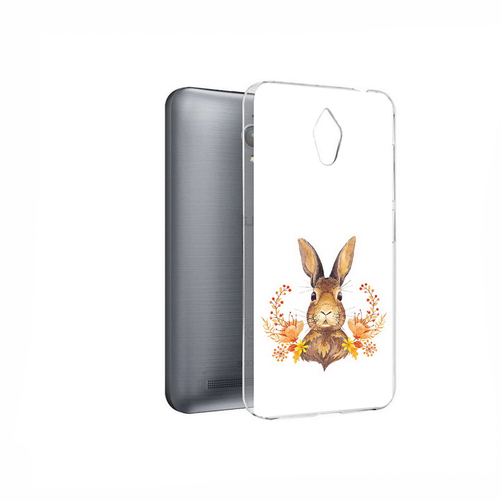 

Чехол MyPads Tocco для Asus ZenFone Go (ZC500TG) зайка в цветах, Прозрачный, Tocco