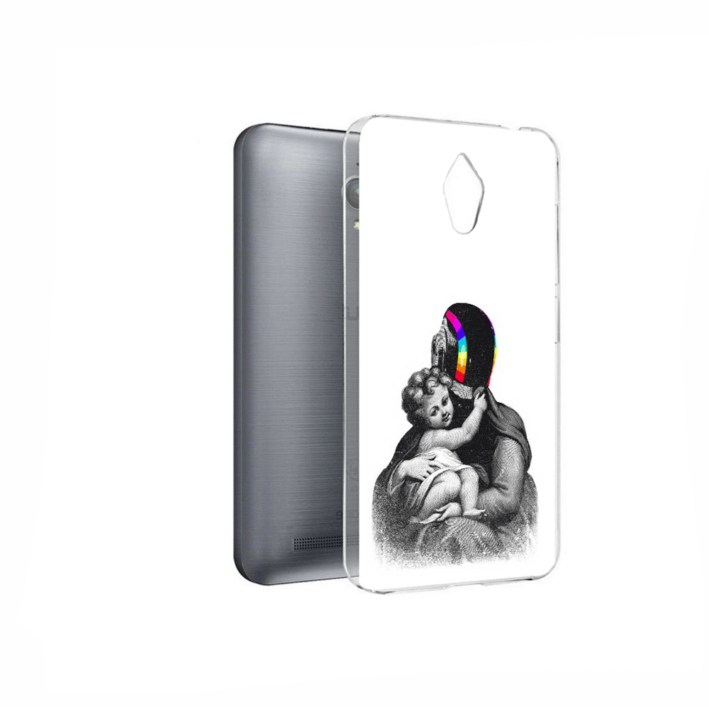 

Чехол MyPads Tocco для Asus ZenFone Go (ZC500TG) защитник в шлеме, Прозрачный, Tocco