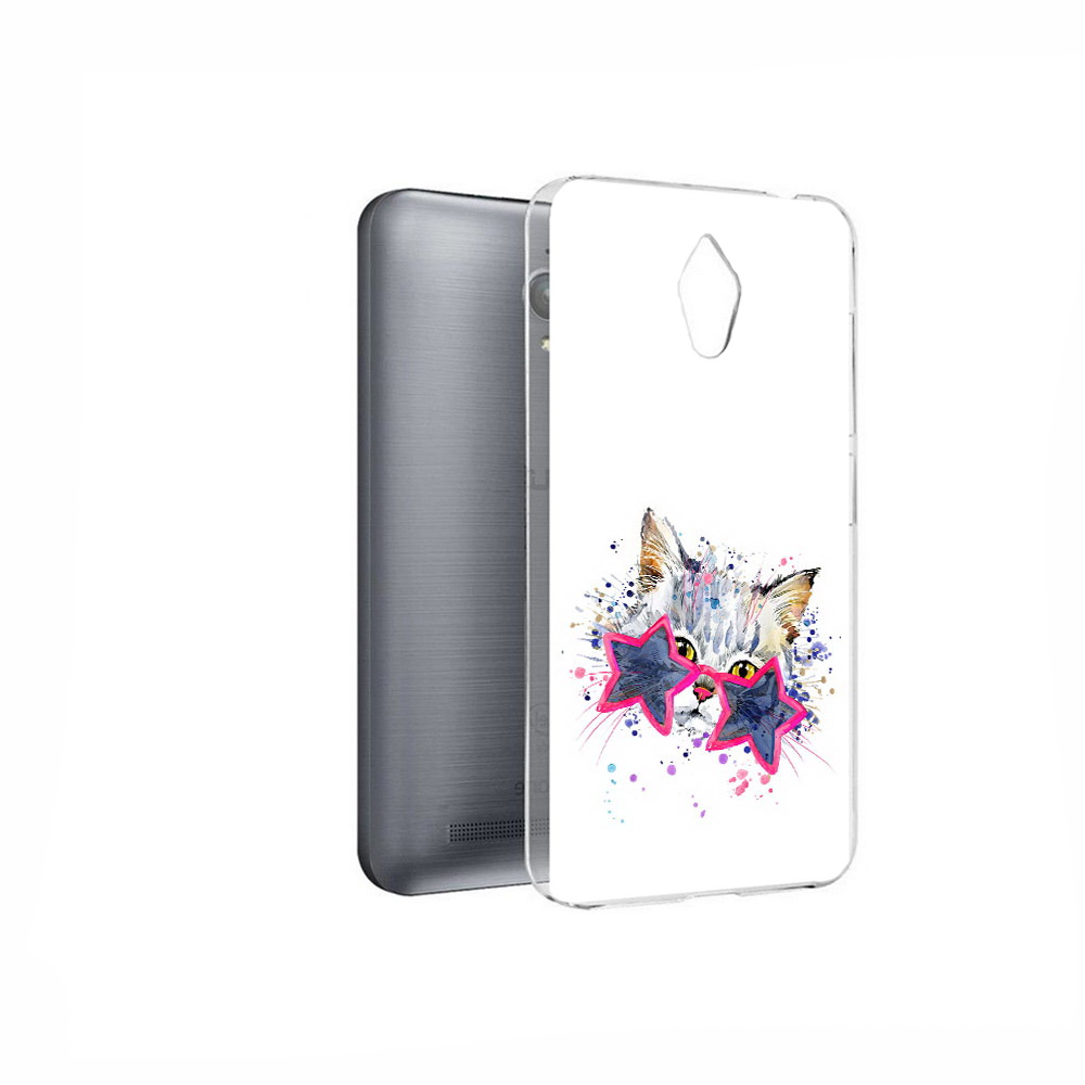 

Чехол MyPads Tocco для Asus ZenFone Go (ZC500TG) звездные очки, Прозрачный, Tocco