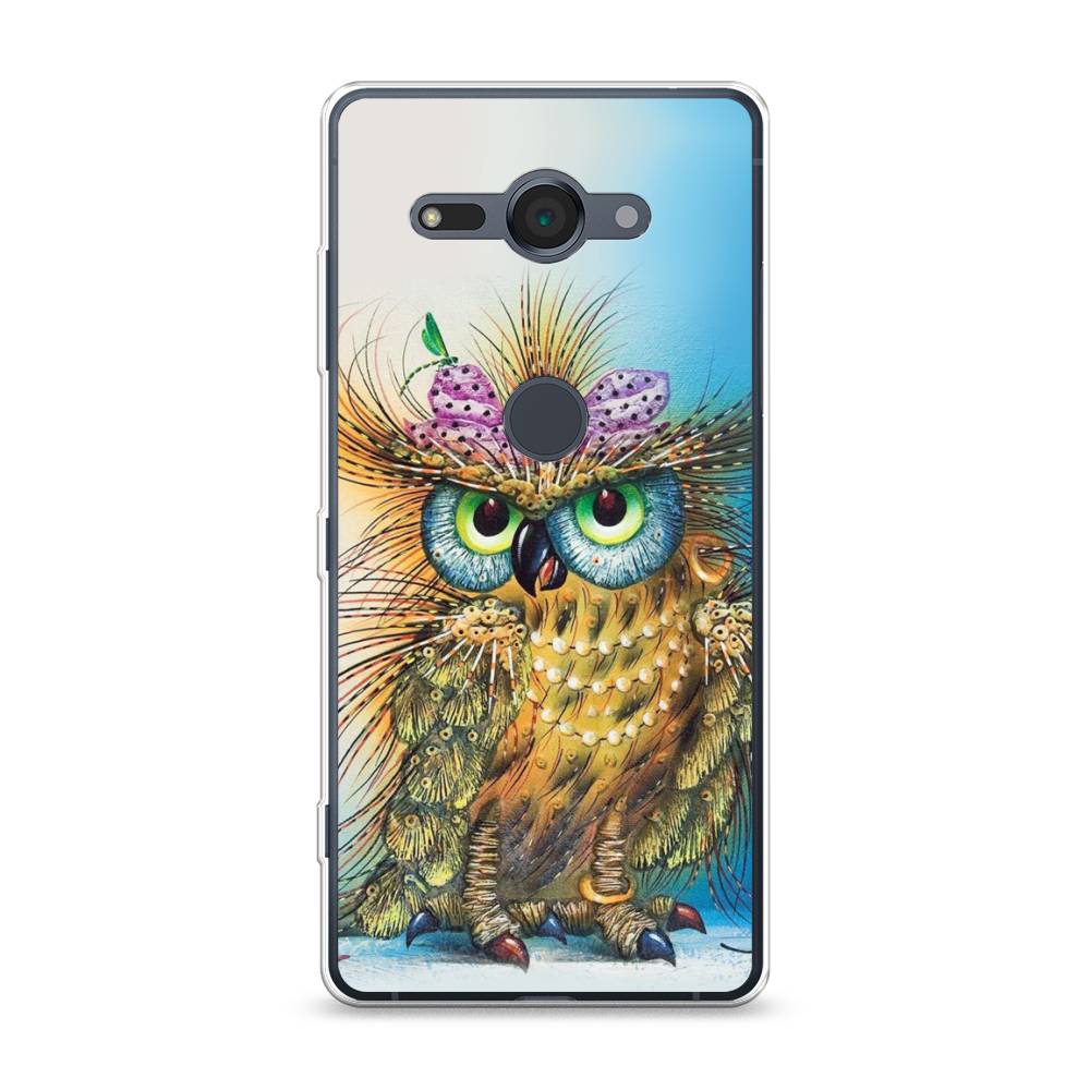 

Чехол для Sony Xperia XZ2 Compact "Модная сова", Коричневый;голубой, 52950-1
