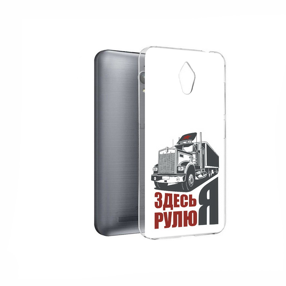 

Чехол MyPads Tocco для Asus ZenFone Go (ZC500TG) здесь я рулю, Прозрачный, Tocco