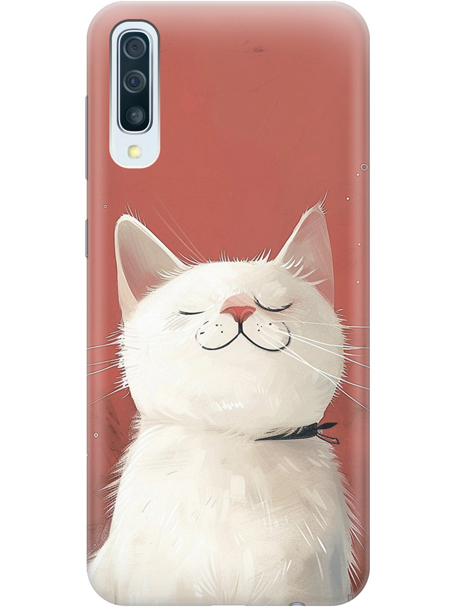 

Силиконовый чехол на Samsung Galaxy A50 / A50s / A30s с принтом "Гордый котик", Прозрачный;белый;красный, 720772212