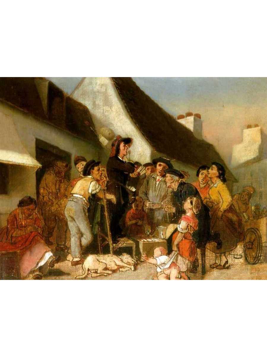 

Постер DRABS A2 Перов Василий Григорьевич Народный увеселитель. Уличная сценка