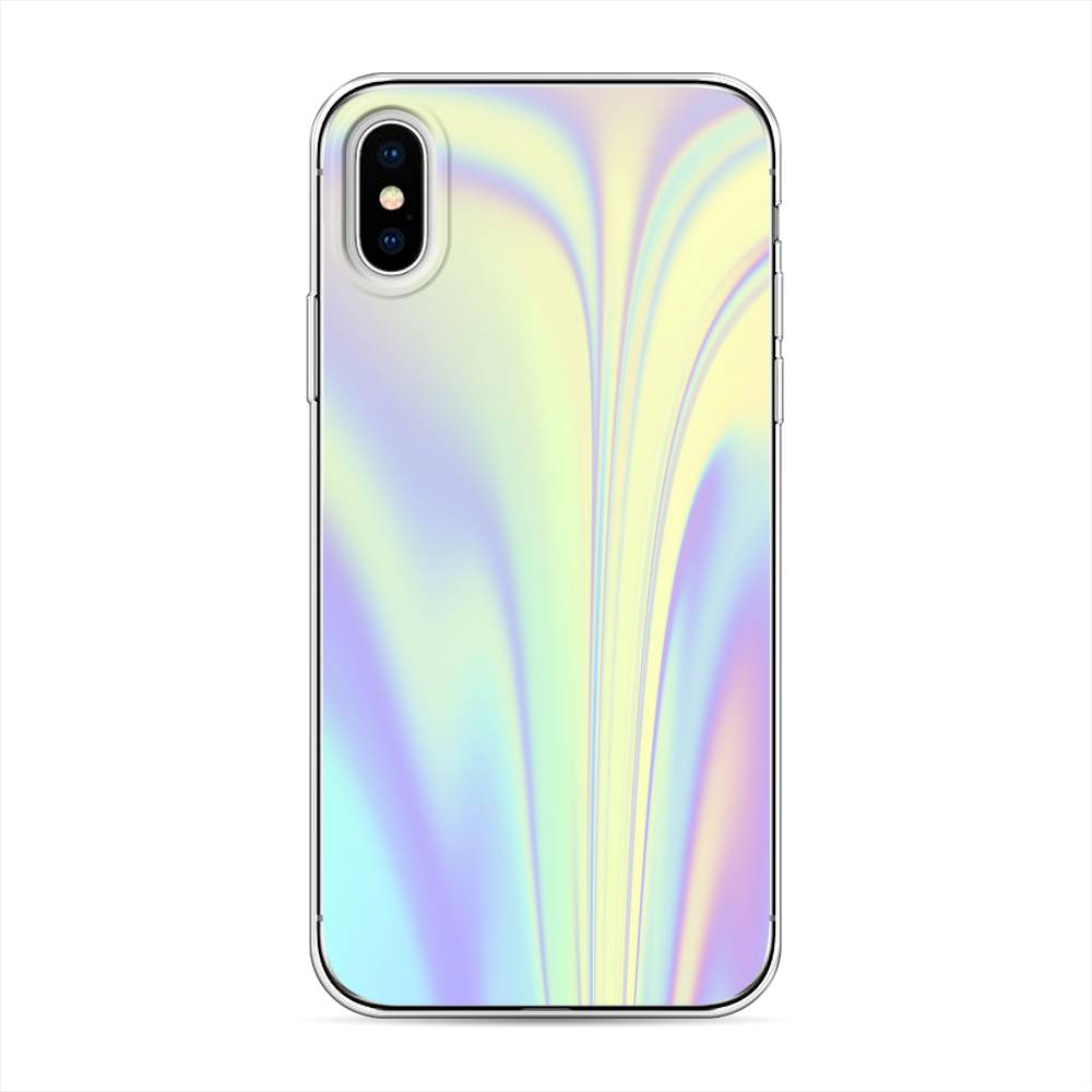 

Силиконовый чехол "Фиолетовая голограмма" на Apple iPhone XS (10S), 11850-3