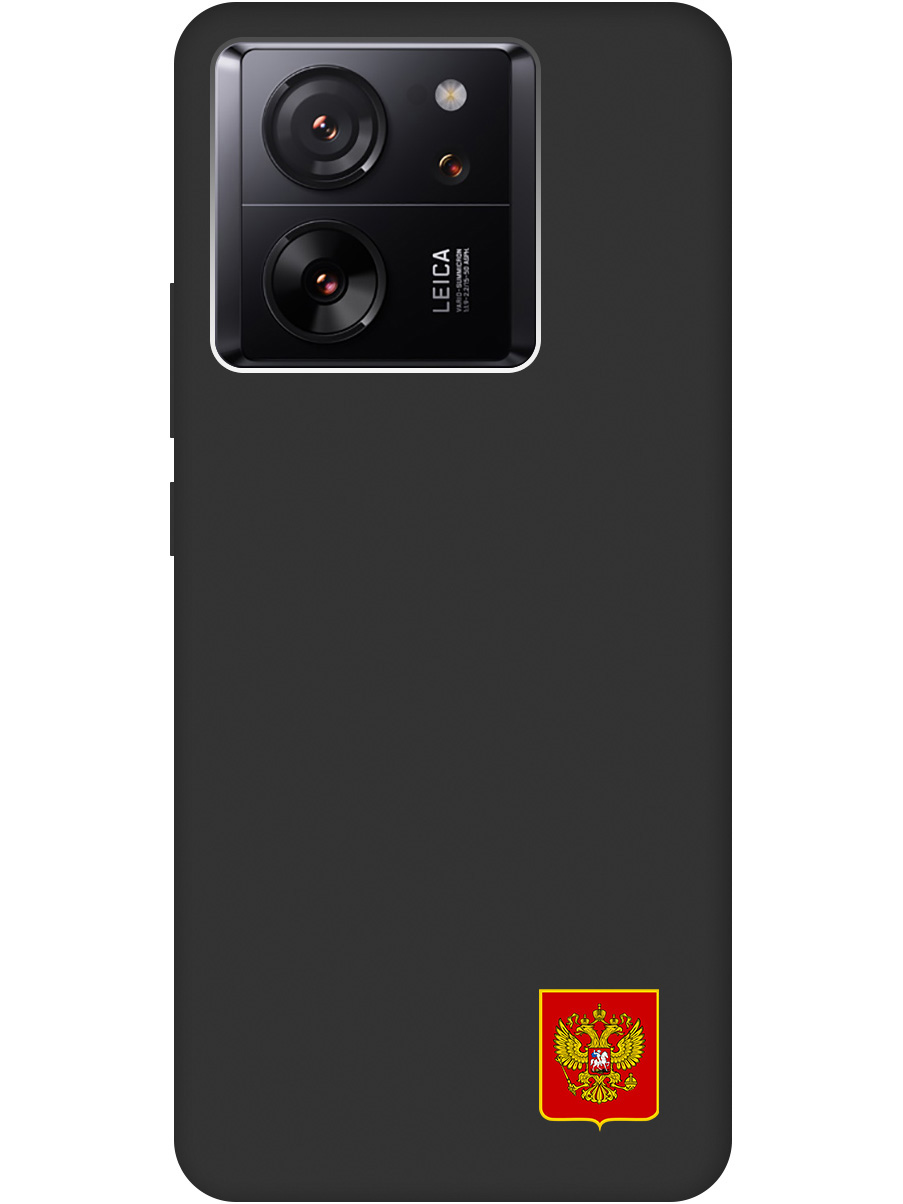 

Силиконовый чехол на Xiaomi 13T / 13T Pro с Гербом России, Soft Touch черный, 20001439