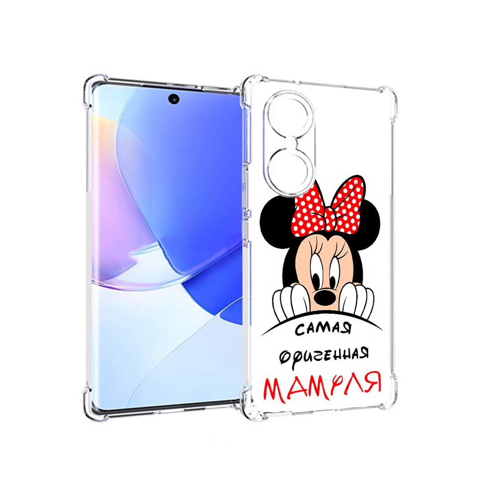 

Чехол MyPads Tocco для Honor 60 Самая лучшая мамуля Мини Маус, Прозрачный, Tocco