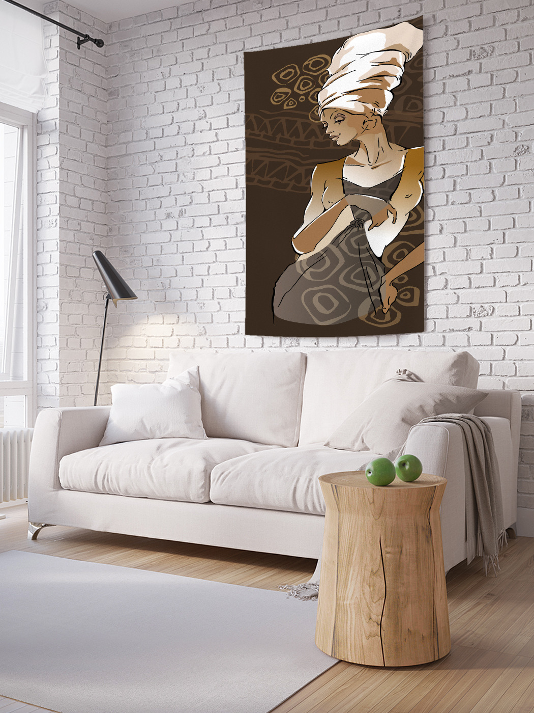 

Вертикальное фотопанно на стену JoyArty Модная африканка 150x200 см, Модная африканка