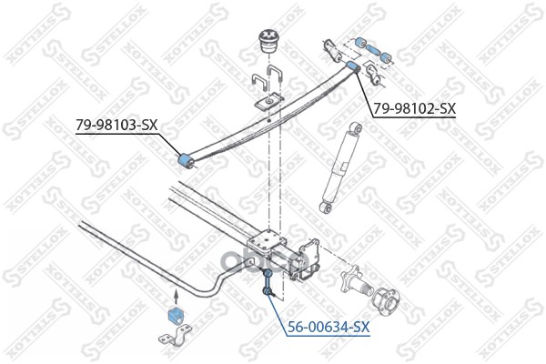 

Тяга зад.стабил.Peugeot Boxer, Citroen Jumper 2.2-3.0HDi 06>