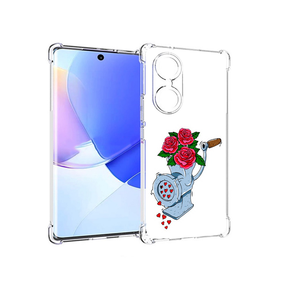 

Чехол MyPads Tocco для Honor 60 Цветочные сердца, Прозрачный, Tocco