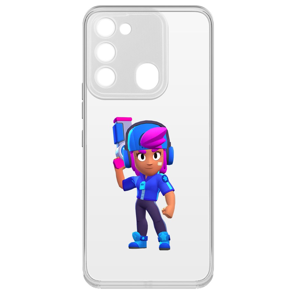 

Чехол-накладка Brawl Stars-Звёздная Шелли для Tecno Spark Go 2022