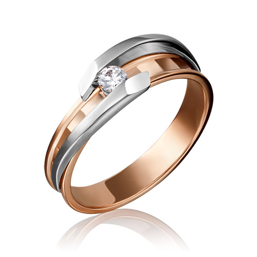 

Кольцо из золота с бриллиантом р. 17,5 PLATINA jewelry 01-5199-00-101-1111-30, 01-5199-00-101-1111-30