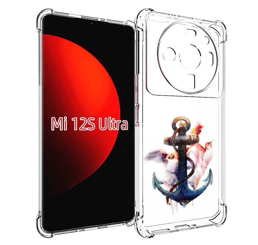 

Чехол MyPads якорь с птицами для Xiaomi 12S Ultra, Прозрачный, Tocco