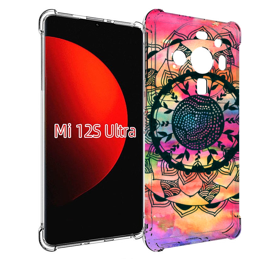 

Чехол MyPads яркая абстракция круглый цветок для Xiaomi 12S Ultra, Прозрачный, Tocco