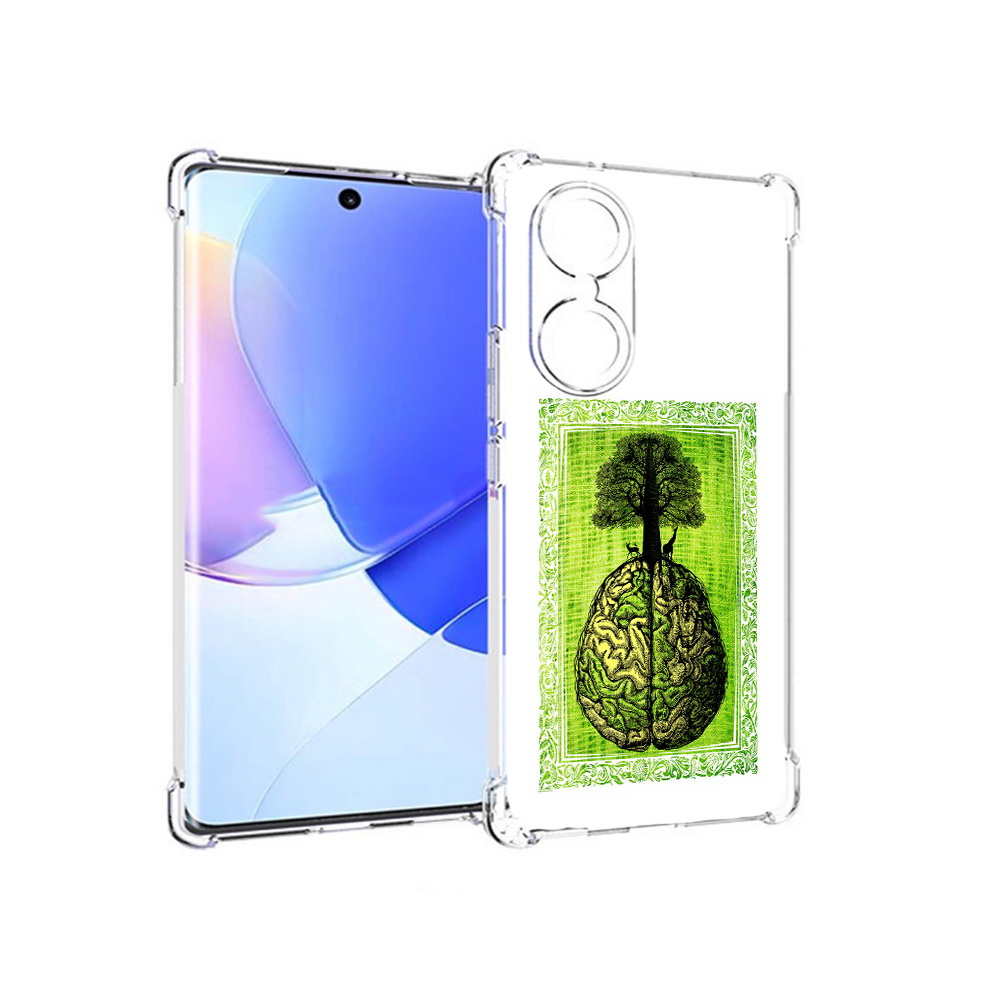 

Чехол MyPads Tocco для Honor 60 абстракция здоровый мозг, Прозрачный, Tocco
