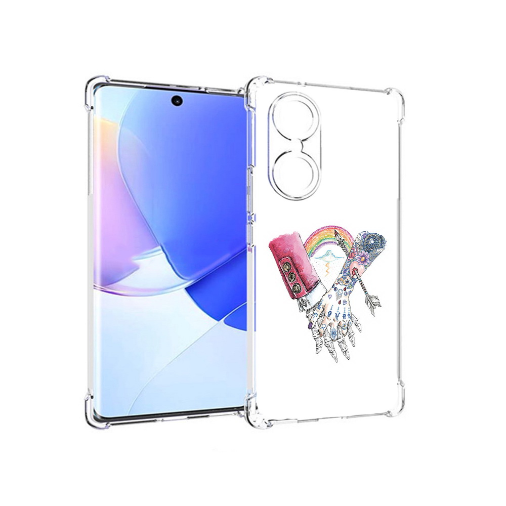 

Чехол MyPads Tocco для Honor 60 абстракция руки в татуировках, Прозрачный, Tocco