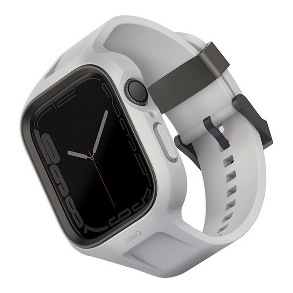 Чехол + ремень Uniq Monos 2-in-1 case+strap для Apple Watch 45/44 mm, серый (Grey)