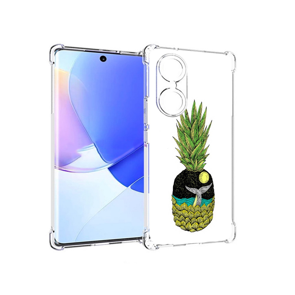 

Чехол MyPads Tocco для Honor 60 ананас с китом, Прозрачный, Tocco