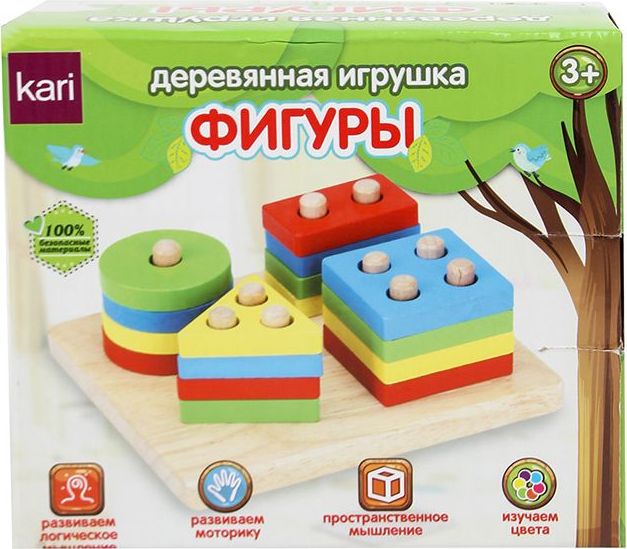 Деревянная игрушка Kari Фигуры 27 предм. K6369