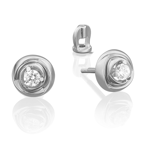 

Серьги из белого золота с бриллиантом PLATINA jewelry 02-3931-00-101-1120-30, 02-3931-00-101-1120-30
