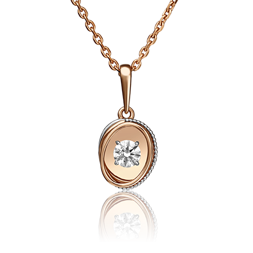 

Кулон из красного золота PLATINA jewelry 03-2943-00-101-1110-30, бриллиант, 03-2943-00-101-1110-30