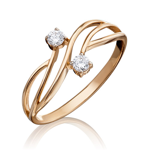 

Кольцо из красного золота с бриллиантом р. 18 PLATINA jewelry 01-0811-00-101-1110-30, 01-0811-00-101-1110-30
