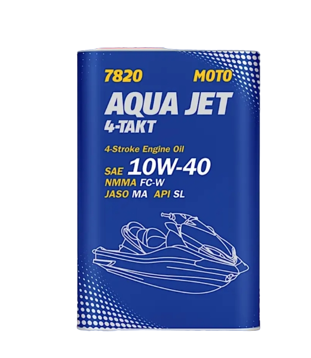 6012 Mannol 7820 Cинт. Моторн. Масло Для Гидроциклов 4-Takt Aqua Jet 10W40 (1Л.) Metal