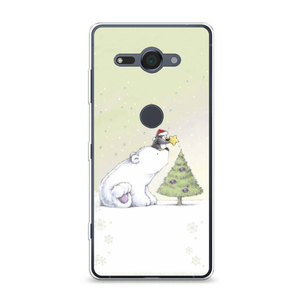 

Чехол для Sony Xperia XZ2 Compact "Украшение елки", Белый;бежевый, 52950-5