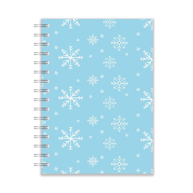 

Бизнес-тетрадь Winter time А5,96л,клетка,обл.карт,глян.лам,спираль,Снежинки