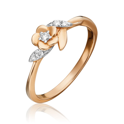 

Кольцо из золота р. , PLATINA jewelry 01-1613-00-101-1110-30, бриллиант, 01-1613-00-101-1110-30