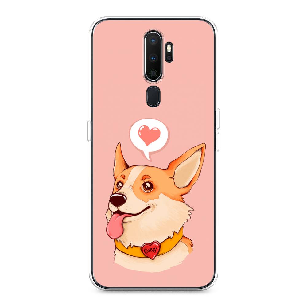 

Чехол на Oppo A5 "Корги язык", Розовый;коричневый, 251350-1