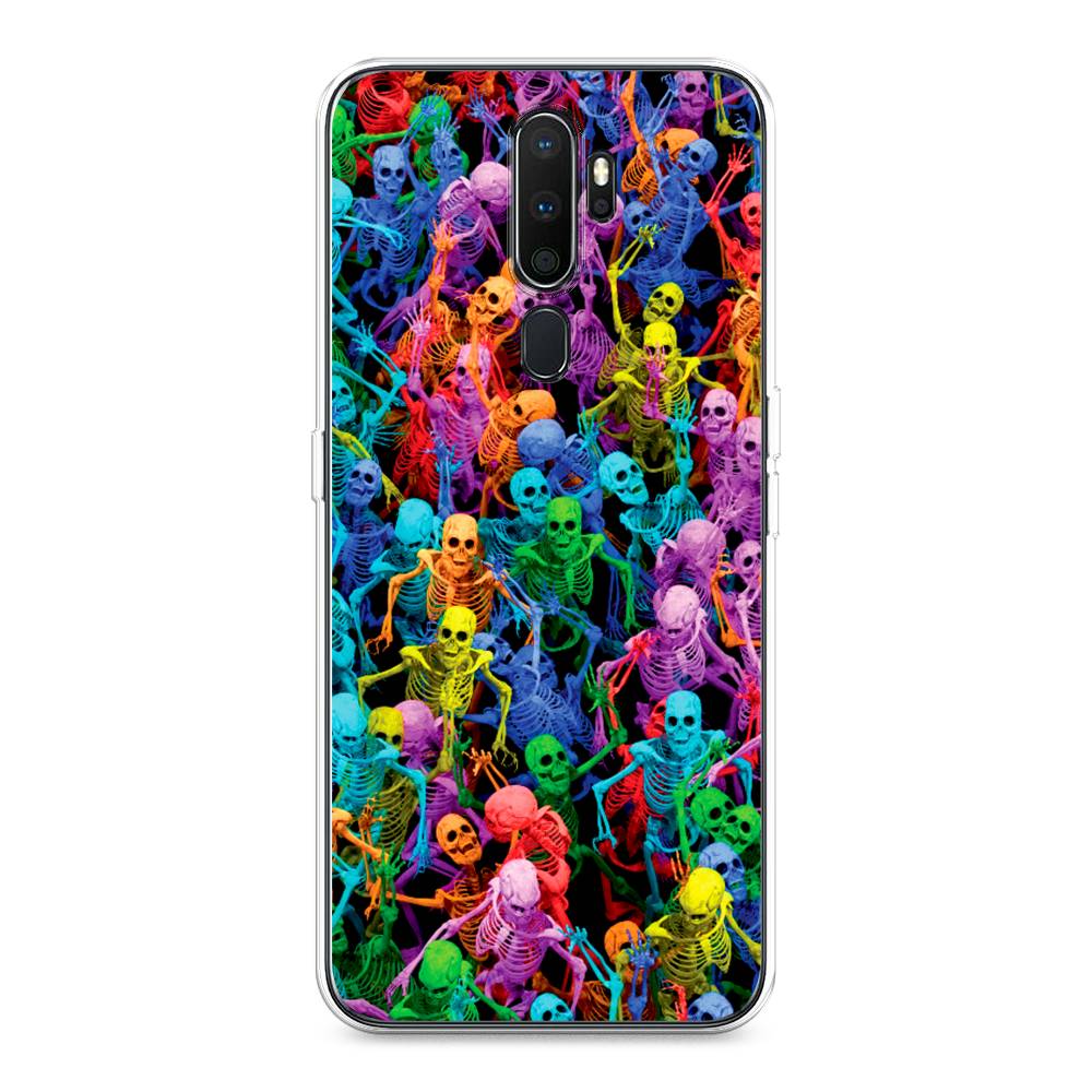 

Чехол на Oppo A5 "Вечеринка скелетов", Фиолетовый;желтый;оранжевый, 251350-6