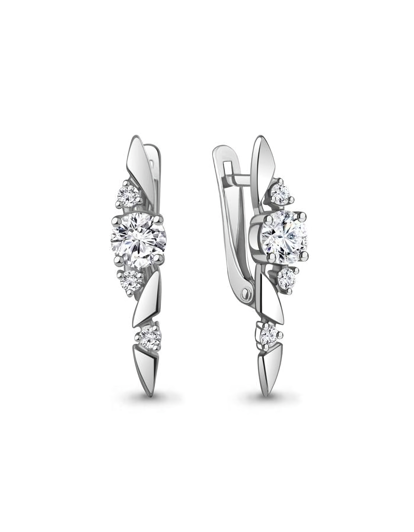 

Серьги из серебра TEO MAORI 8400328.5, фианит, 8400328.5