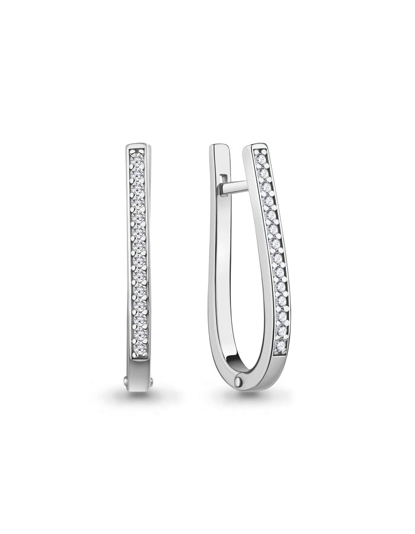 

Серьги из серебра TEO MAORI 8400375А.5, фианит, 8400375А.5