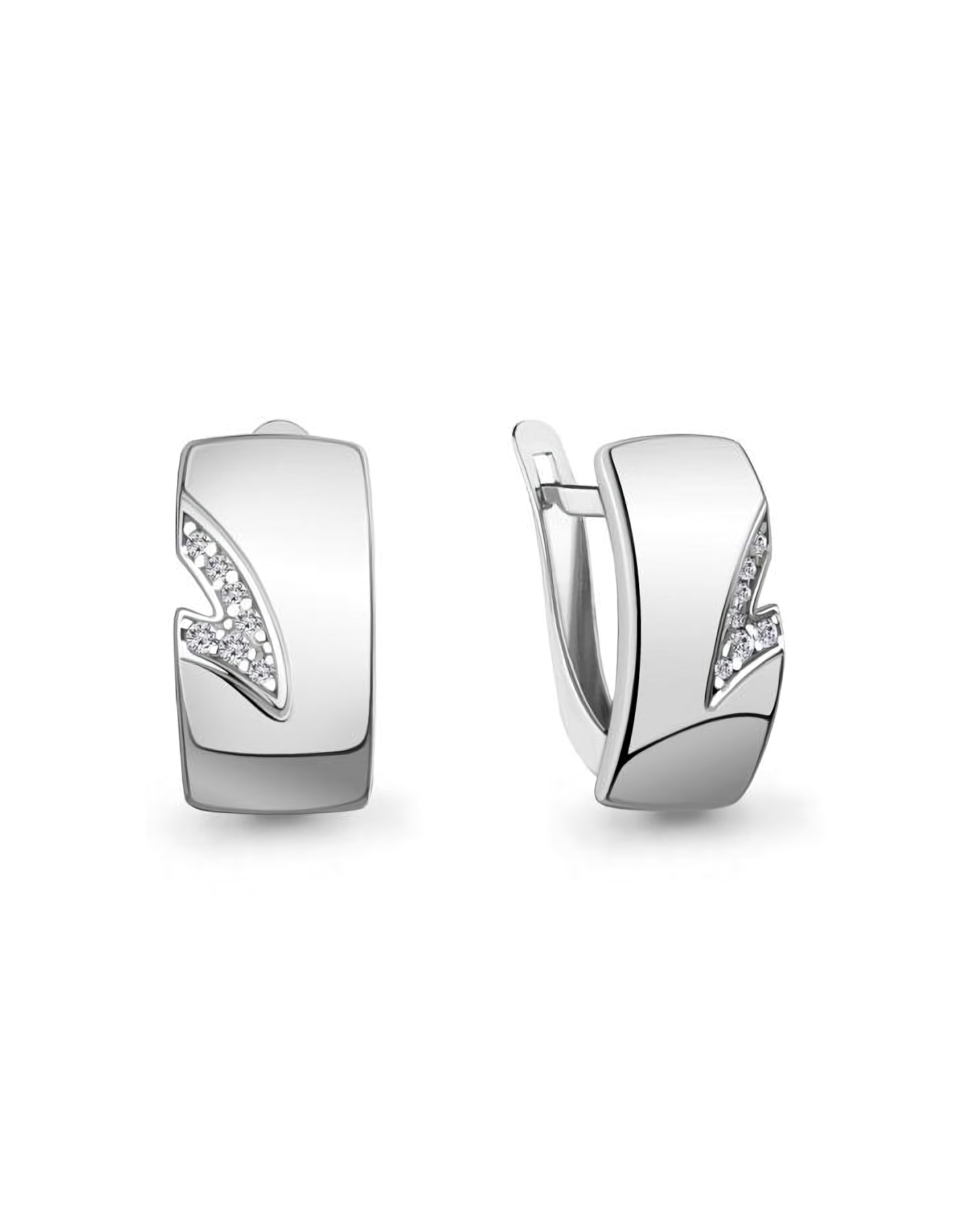 

Серьги из серебра TEO MAORI 8400395А.5, фианит, 8400395А.5