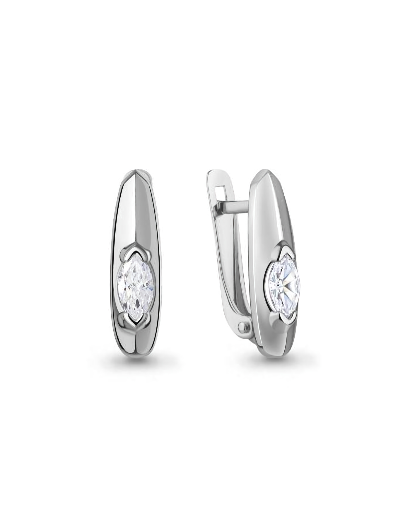 

Серьги из серебра TEO MAORI 8400415.5, фианит, 8400415.5