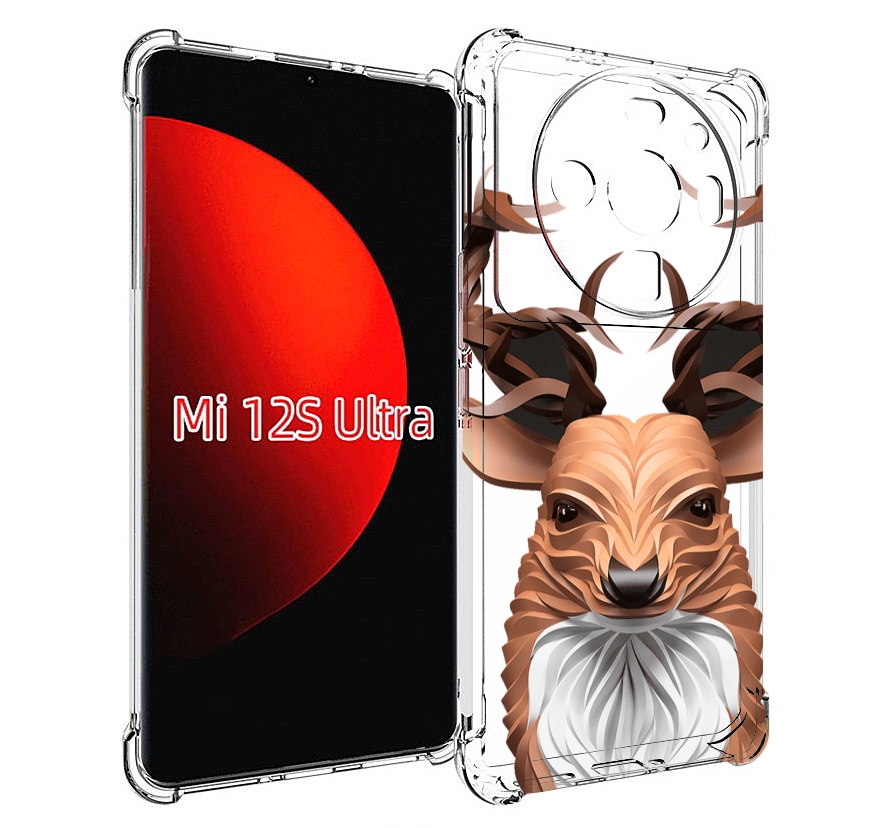 

Чехол MyPads 3D-олень для Xiaomi 12S Ultra, Прозрачный, Tocco