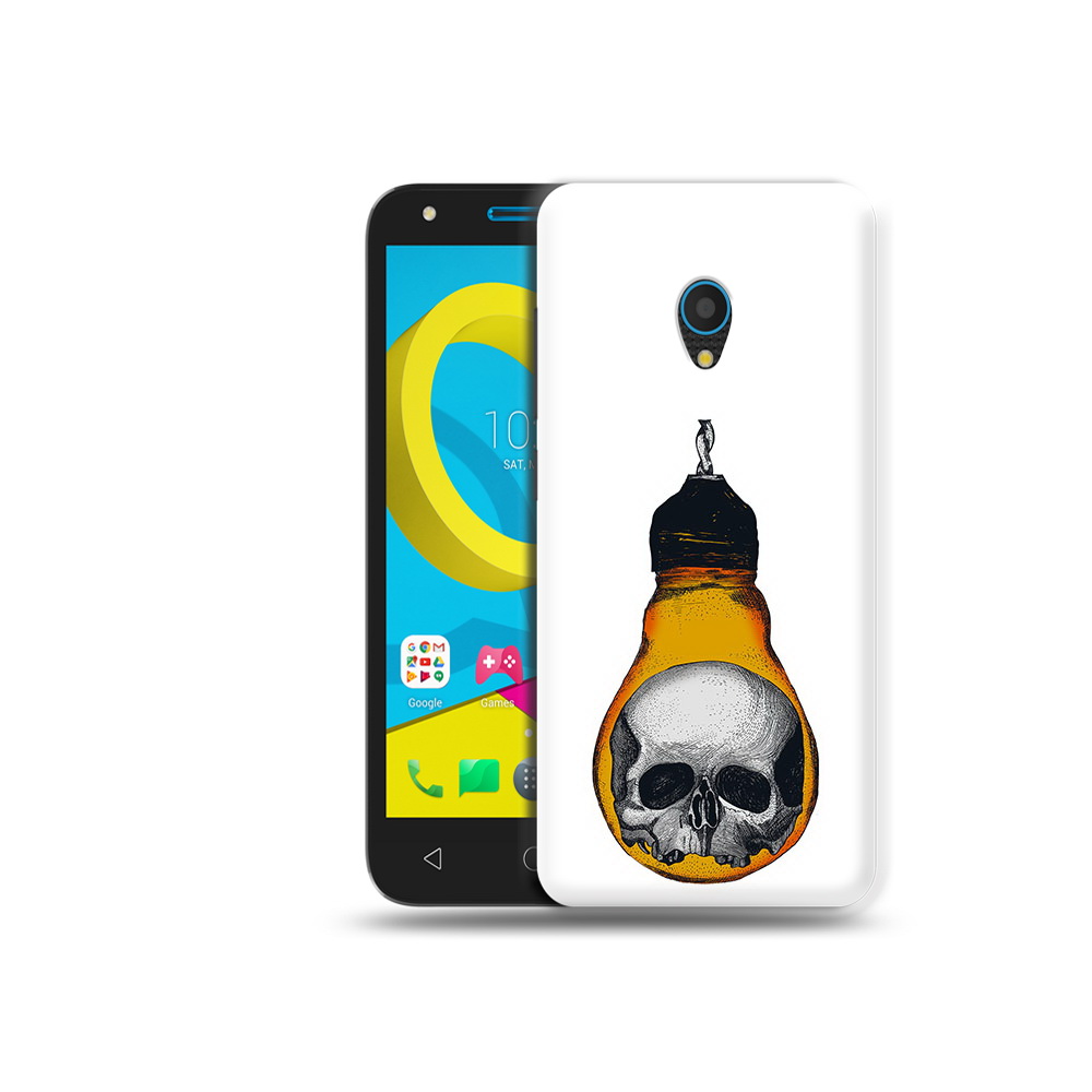 

Чехол MyPads Tocco для Alcatel U5 5047D череп в лампочке (PT134046.676.676), Tocco
