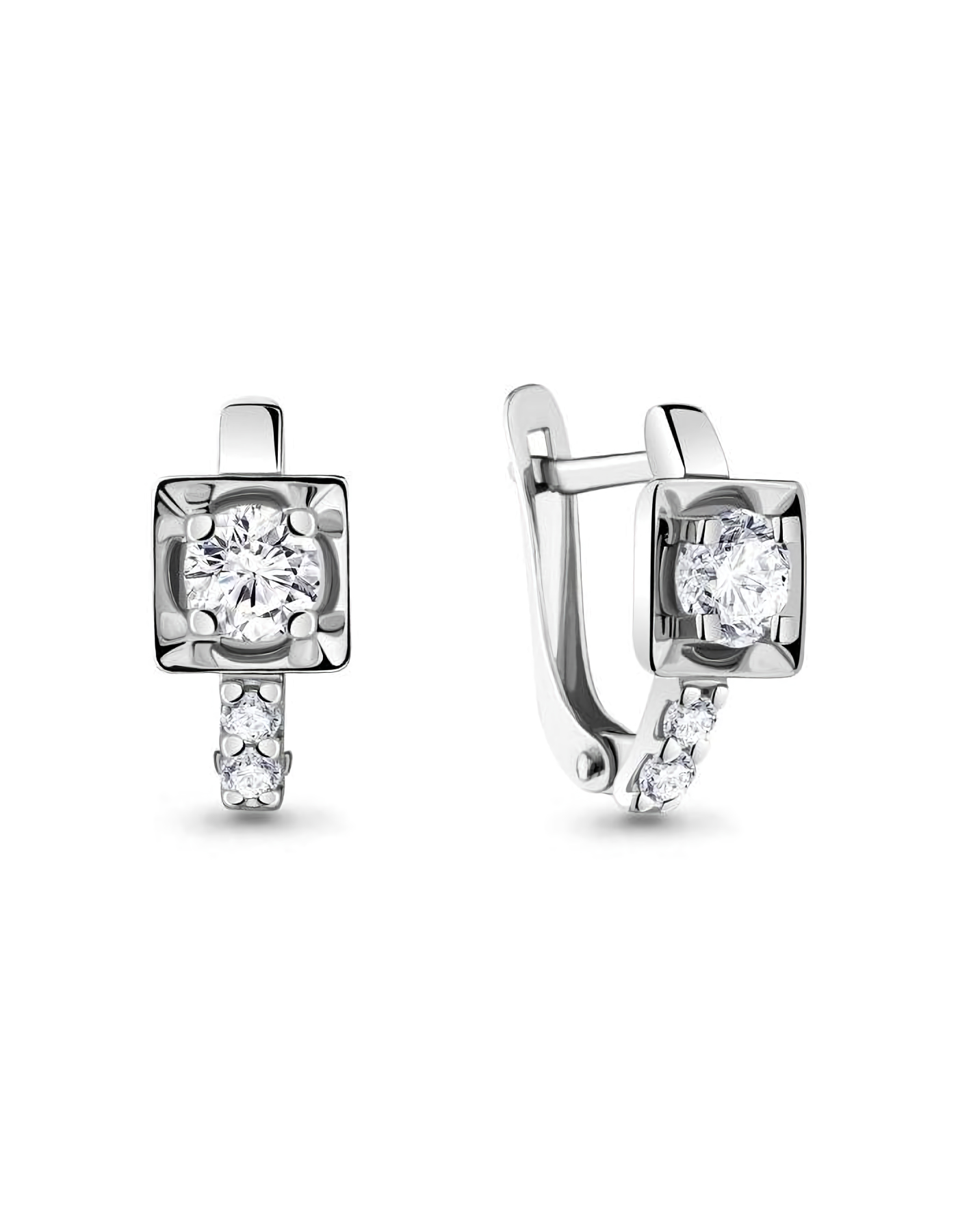 

Серьги из серебра TEO MAORI 8484841А.5, фианит, 8484841А.5