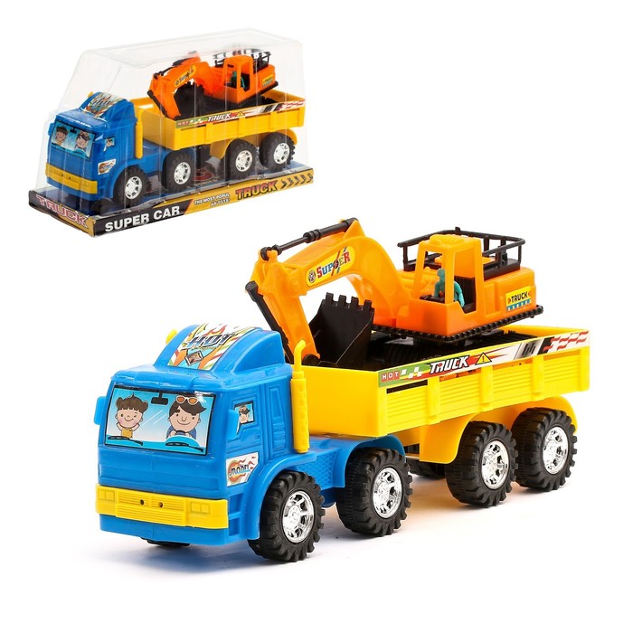 

Грузовик инерционный «Стройка», цвета МИКС