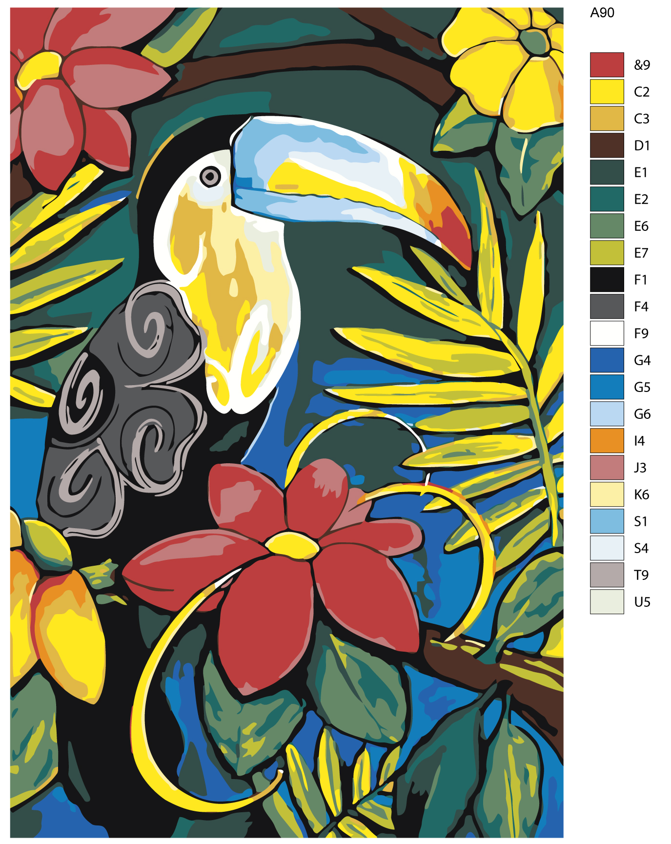 

Картина по номерам, Живопись по номерам, 60 x 90, A90, A90