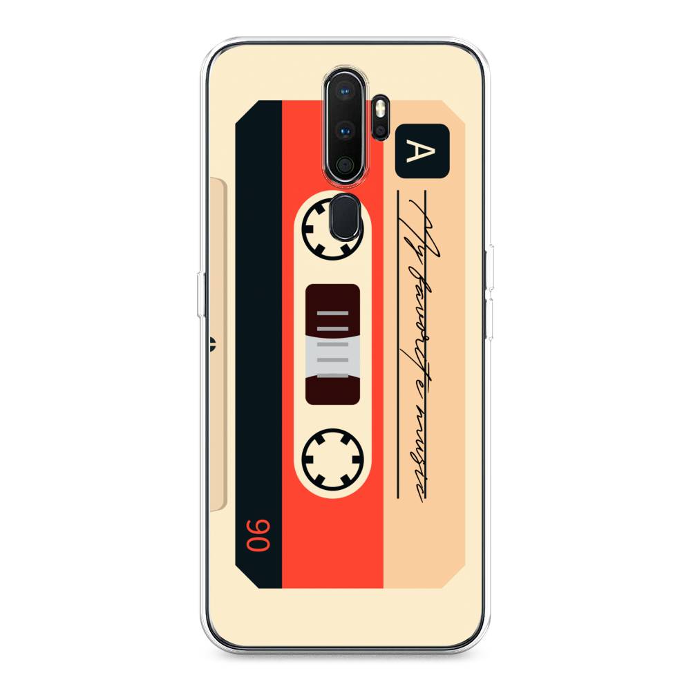 

Чехол на Oppo A5 "Бежевая кассета", Черный;красный;бежевый, 251350-6