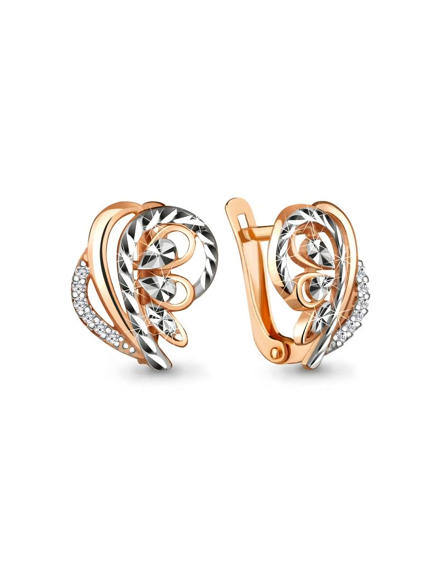 

Серьги из серебра TEO MAORI 848591А.6, фианит, 848591А.6
