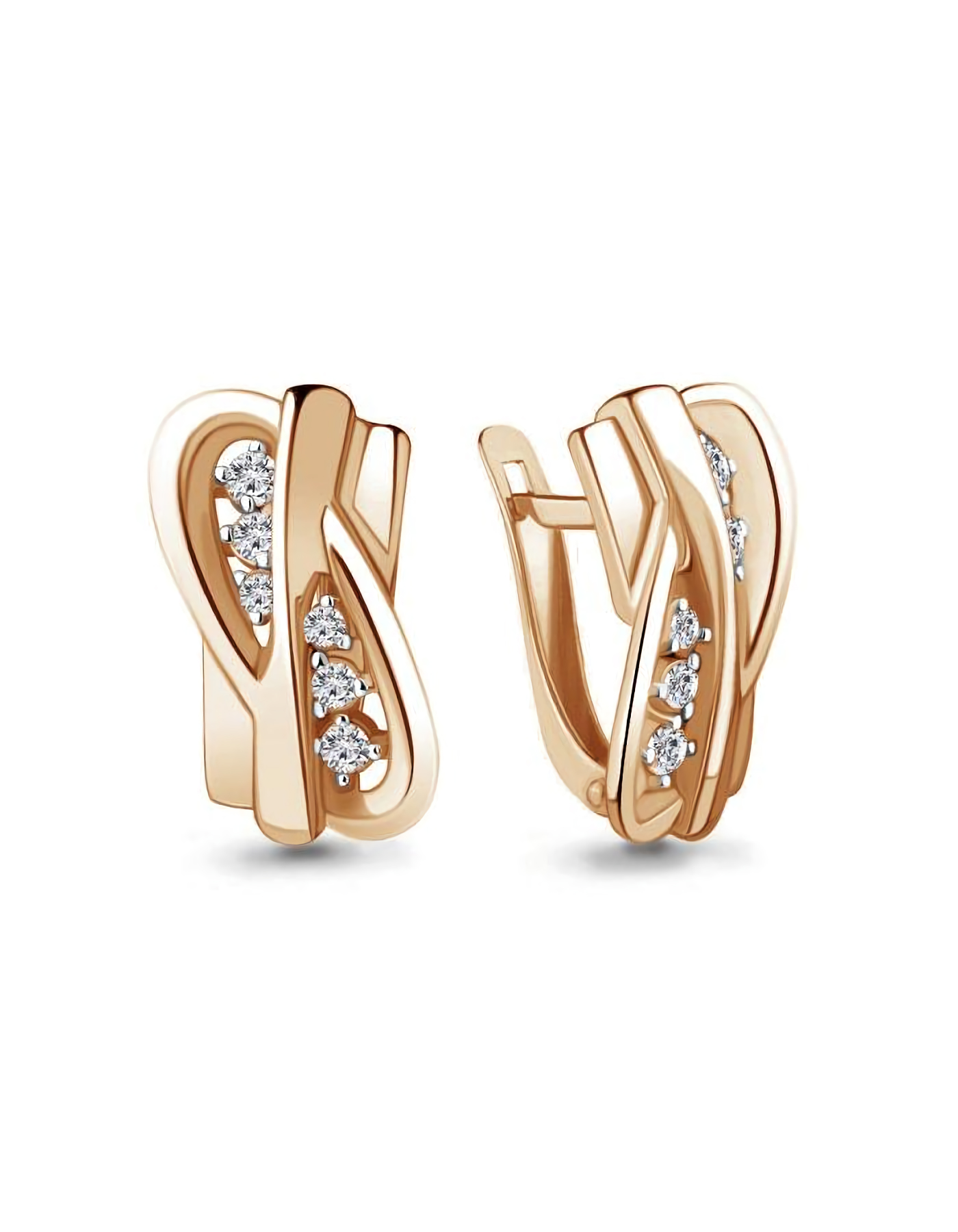 

Серьги из серебра TEO MAORI 848593А.6, фианит, 848593А.6