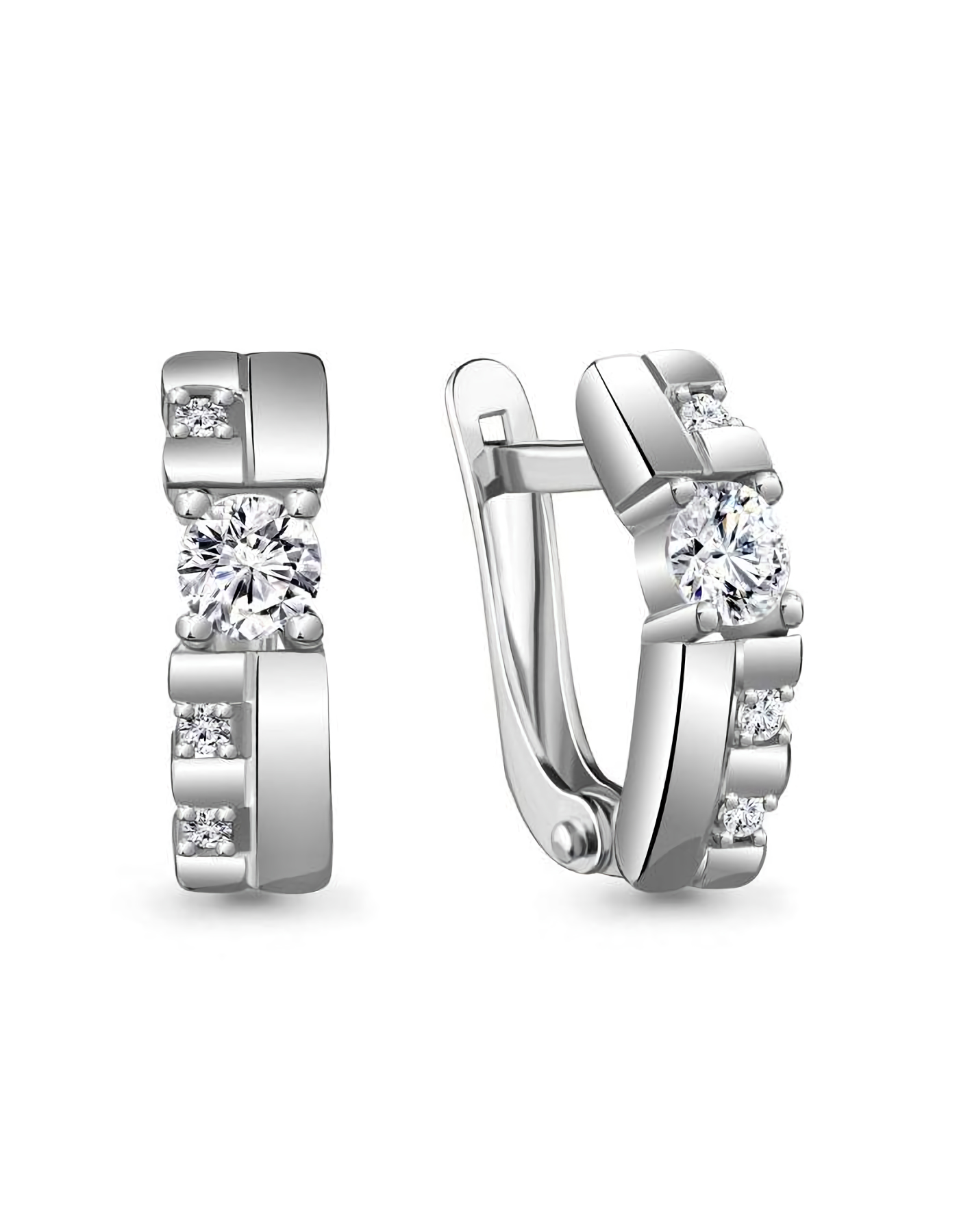 

Серьги из серебра TEO MAORI 848615А.5, фианит, 848615А.5