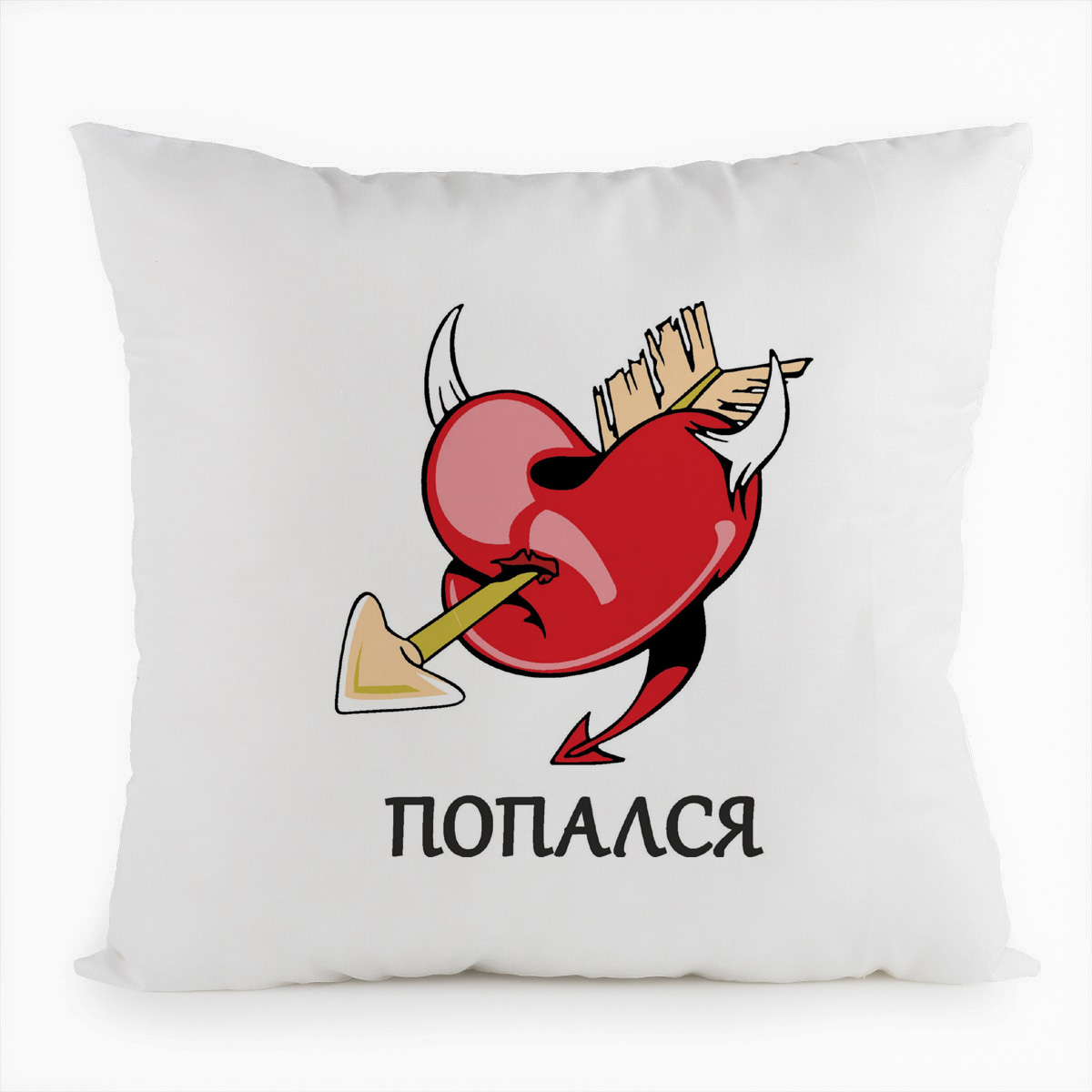 фото Подушка белая coolpodarok попался
