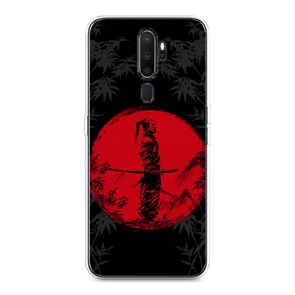 

Чехол на Oppo A5 "Самурай на красном фоне", Черный;красный;серый, 251350-4