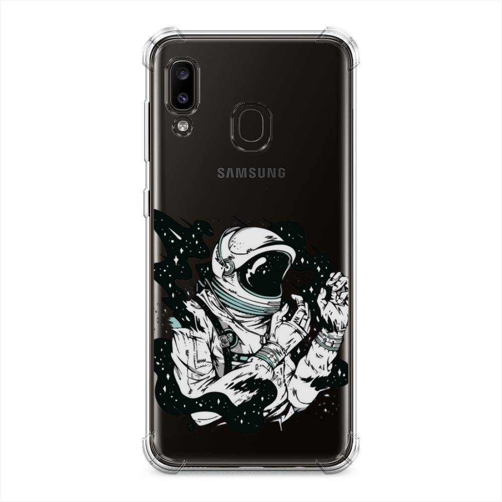 фото Противоударный силиконовый чехол "космонавт арт" на samsung galaxy a30 awog