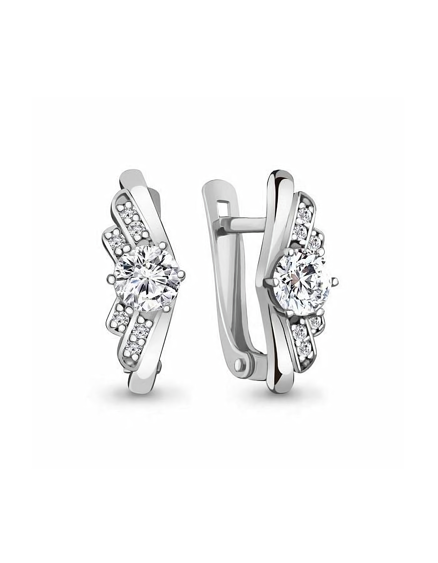 

Серьги из серебра TEO MAORI 848785А.5, фианит, 848785А.5